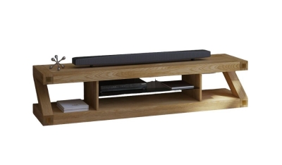 Product photograph of Homestyle Gb Z Designer Oak Large Plasma Unit from Choice Furniture Superstore