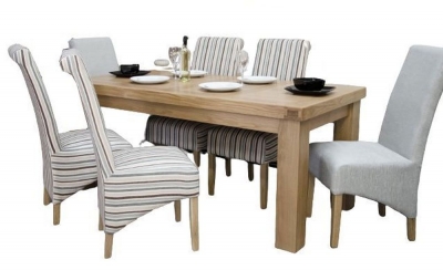 Product photograph of Homestyle Gb Bordeaux Oak Dining Table - 6 Seater from Choice Furniture Superstore