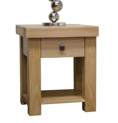 Product photograph of Homestyle Gb Bordeaux Oak Lamp Table from Choice Furniture Superstore