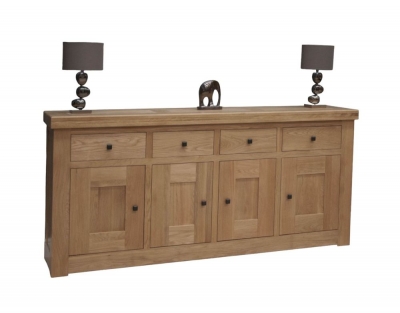 Product photograph of Homestyle Gb Bordeaux Oak Large Sideboard from Choice Furniture Superstore