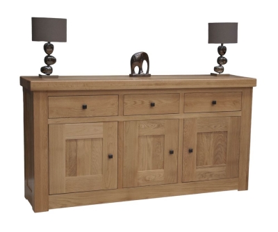 Product photograph of Homestyle Gb Bordeaux Oak Medium Sideboard from Choice Furniture Superstore