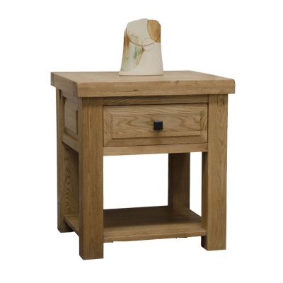 Product photograph of Homestyle Gb Deluxe Oak Lamp Table from Choice Furniture Superstore