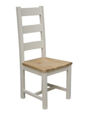 Product photograph of Homestyle Gb Painted Deluxe Ladder Back Dining Chair Sold In Pairs from Choice Furniture Superstore