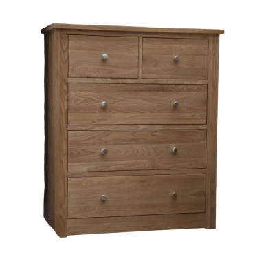 Product photograph of Homestyle Gb Torino Oak 3 2 Drawer Wide Chest from Choice Furniture Superstore