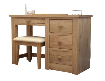 Product photograph of Homestyle Gb Torino Oak Dressing Table With Stool from Choice Furniture Superstore
