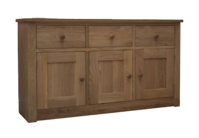 Product photograph of Homestyle Gb Torino Oak Large Drawer Wide Sideboard from Choice Furniture Superstore