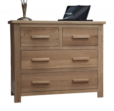 Product photograph of Homestyle Gb Opus Oak 2 2 Drawer Chest from Choice Furniture Superstore