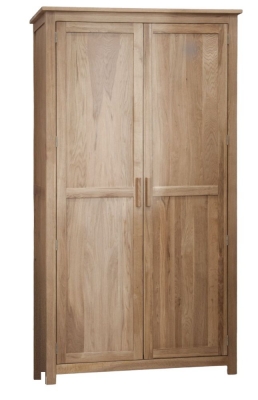 Product photograph of Homestyle Gb Opus Oak 2 Door Wardrobe from Choice Furniture Superstore