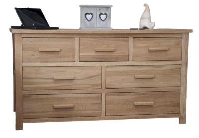 Product photograph of Homestyle Gb Opus Oak 4 3 Drawer Multi Chest from Choice Furniture Superstore