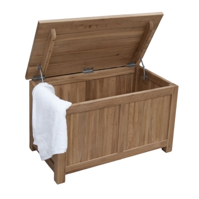 Product photograph of Homestyle Gb Opus Oak Blanket Box from Choice Furniture Superstore