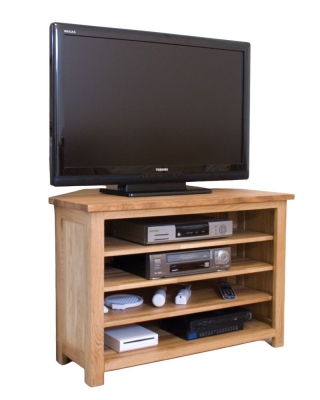 Product photograph of Homestyle Gb Opus Oak Corner Tv Unit from Choice Furniture Superstore