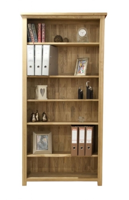 Product photograph of Homestyle Gb Opus Oak Large Bookcase from Choice Furniture Superstore