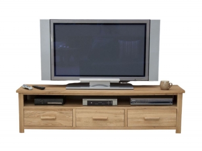 Product photograph of Homestyle Gb Opus Oak Large Plasma Tv Unit from Choice Furniture Superstore