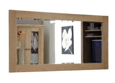 Product photograph of Homestyle Gb Opus Oak Rectangular Extra Small Wall Mirror 60cm X 90cm from Choice Furniture Superstore