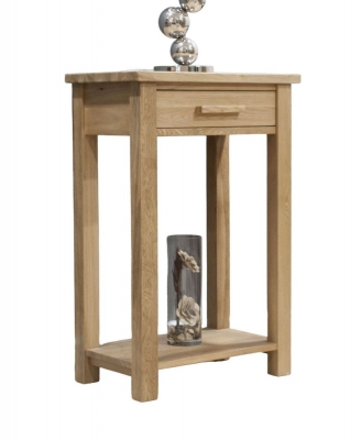Product photograph of Homestyle Gb Opus Oak Small Console Table from Choice Furniture Superstore