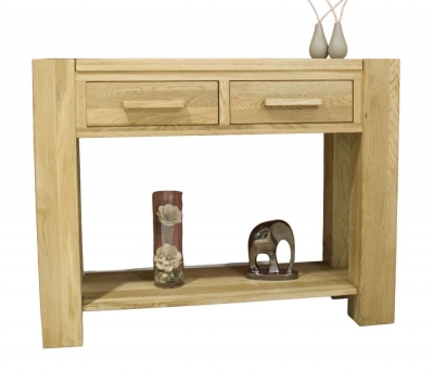 Product photograph of Homestyle Gb Trend Oak Console Table from Choice Furniture Superstore