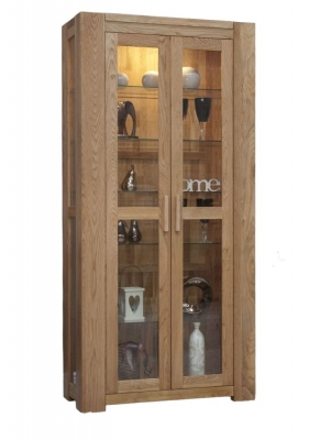 Homestyle Gb Trend Oak Glass Display Cabinet