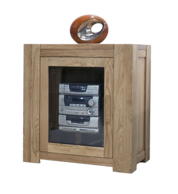 Product photograph of Homestyle Gb Trend Oak Hifi Entertainment Cabinet from Choice Furniture Superstore