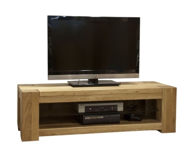 Product photograph of Homestyle Gb Trend Oak Standard Plasma Tv Unit from Choice Furniture Superstore