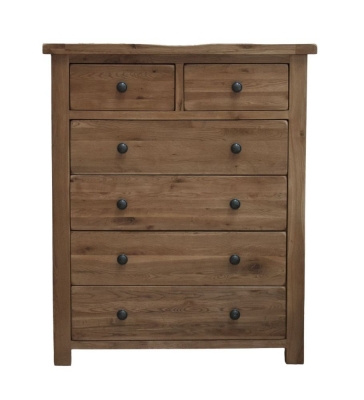 Product photograph of Homestyle Gb Rustic Oak 4 2 Drawer Chest from Choice Furniture Superstore
