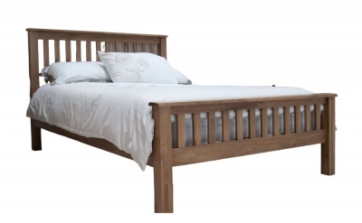 Product photograph of Homestyle Gb Rustic Oak Bed from Choice Furniture Superstore