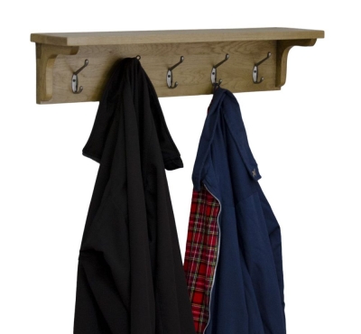 Product photograph of Homestyle Gb Rustic Oak Coat Rack Holder from Choice Furniture Superstore
