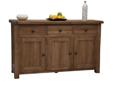Product photograph of Homestyle Gb Rustic Oak Large Sideboard from Choice Furniture Superstore