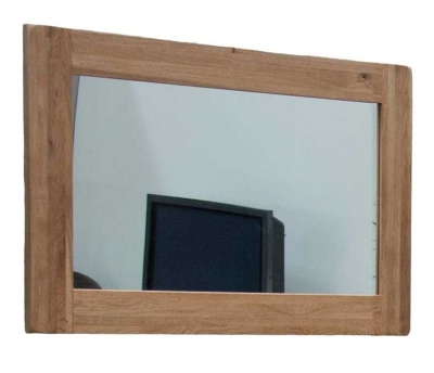 Homestyle GB Rustic Oak Rectangular Wall Mirror - 60cm x 90cm