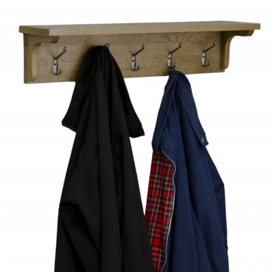 Product photograph of Homestyle Gb Lyon Oak Coat Rack Holder from Choice Furniture Superstore