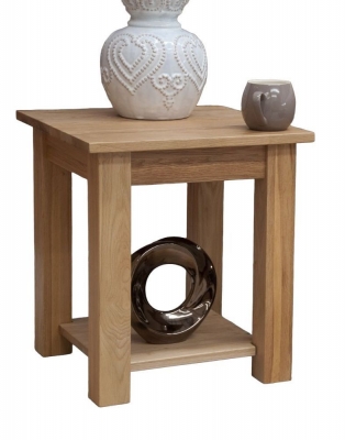 Product photograph of Homestyle Gb Lyon Oak Lamp Table from Choice Furniture Superstore