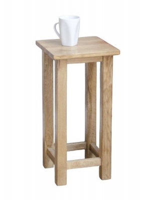 Product photograph of Homestyle Gb Lyon Oak Square Occasional Lamp Table from Choice Furniture Superstore