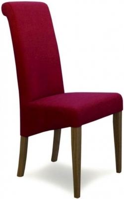 Product photograph of Homestyle Gb Italia Lipstick Fabric Dining Chair Sold In Pairs from Choice Furniture Superstore