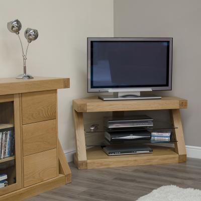 Homestyle Gb Z Designer Oak Corner Tv Unit