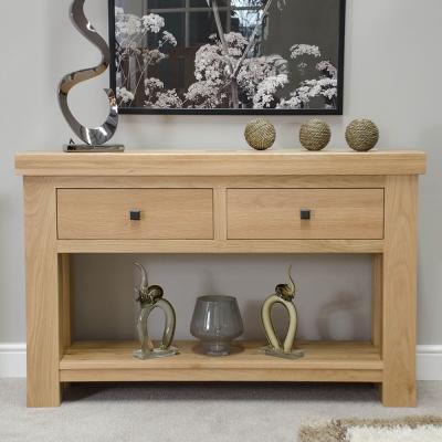 Homestyle Gb Bordeaux Oak Console Table