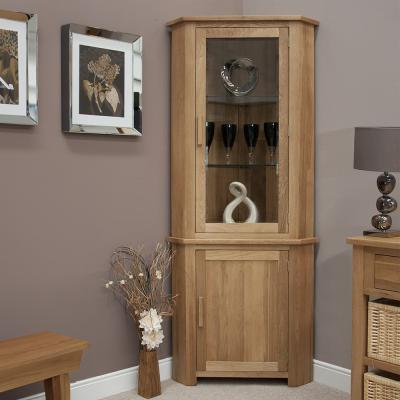 Homestyle Gb Opus Oak Corner Display Unit