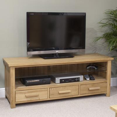 Homestyle Gb Opus Oak Small Plasma Tv Unit