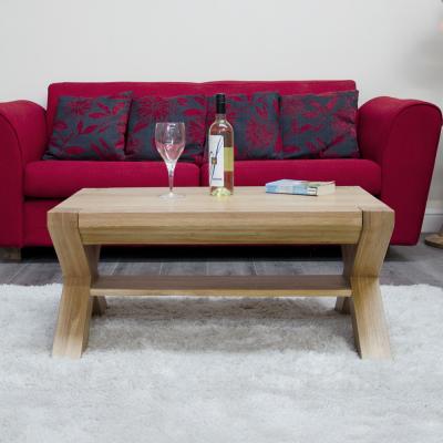 Homestyle Gb Trend Oak Medium Coffee Table With X Leg