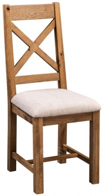 Product photograph of Homestyle Gb Aztec Oak Cross Back Dining Chair Sold In Pairs from Choice Furniture Superstore