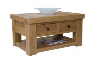 Product photograph of Homestyle Gb Bordeaux Oak Storage Coffee Table from Choice Furniture Superstore