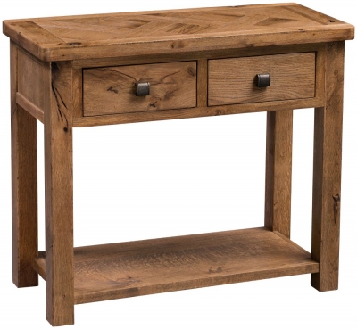 Product photograph of Homestyle Gb Aztec Oak Hall Table from Choice Furniture Superstore