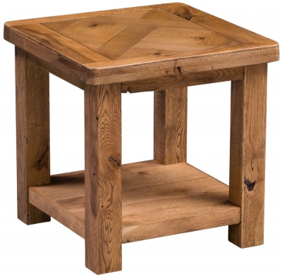 Product photograph of Homestyle Gb Aztec Oak Lamp Table from Choice Furniture Superstore