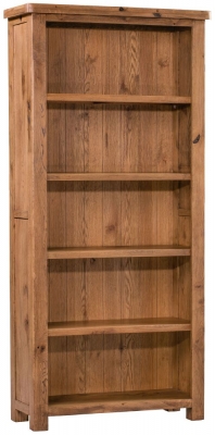 Product photograph of Homestyle Gb Aztec Oak Large Bookcase from Choice Furniture Superstore