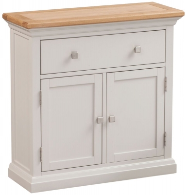 Product photograph of Homestyle Gb Cotswold Oak And Painted Occasional Cupboard from Choice Furniture Superstore