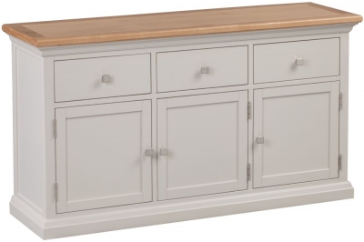 Product photograph of Homestyle Gb Cotswold Oak And Painted Large Sideboard from Choice Furniture Superstore