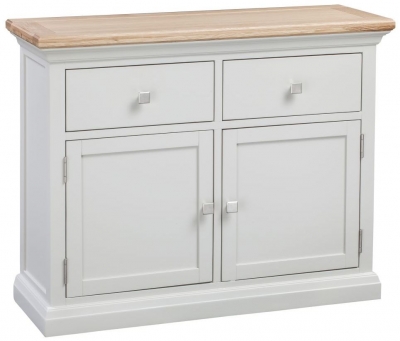 Product photograph of Homestyle Gb Cotswold Oak And Painted Small Sideboard from Choice Furniture Superstore