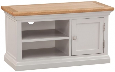 Product photograph of Homestyle Gb Cotswold Oak And Painted Tv Unit from Choice Furniture Superstore