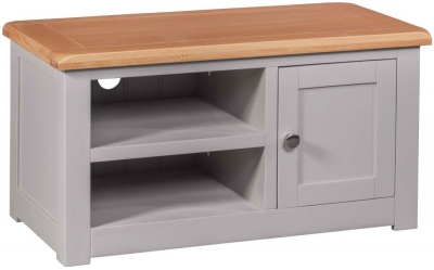 Product photograph of Homestyle Gb Diamond Painted Small Tv Cabinet from Choice Furniture Superstore