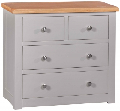 Product photograph of Homestyle Gb Diamond Painted 2 2 Drawer Chest from Choice Furniture Superstore