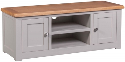 Product photograph of Homestyle Gb Diamond Painted Large Tv Cabinet from Choice Furniture Superstore