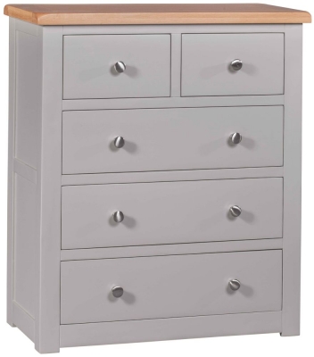Product photograph of Homestyle Gb Diamond Painted 3 2 Drawer Chest from Choice Furniture Superstore